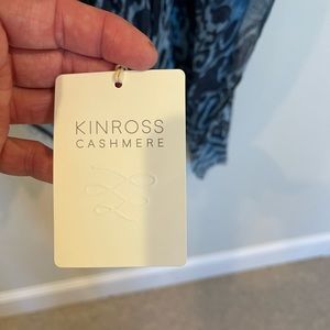 Blue Kinross cashmere scarf